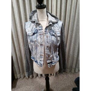 Dollhouse large hooded jean jacket